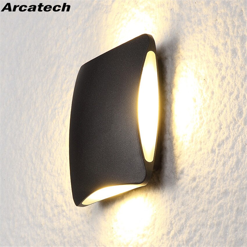 LED Outdoor Waterproof Wall Light 12W LED Garden Wall Lamp Aisle Light Exterior Wall Balcony Corridor Aluminum Lighting NR-61