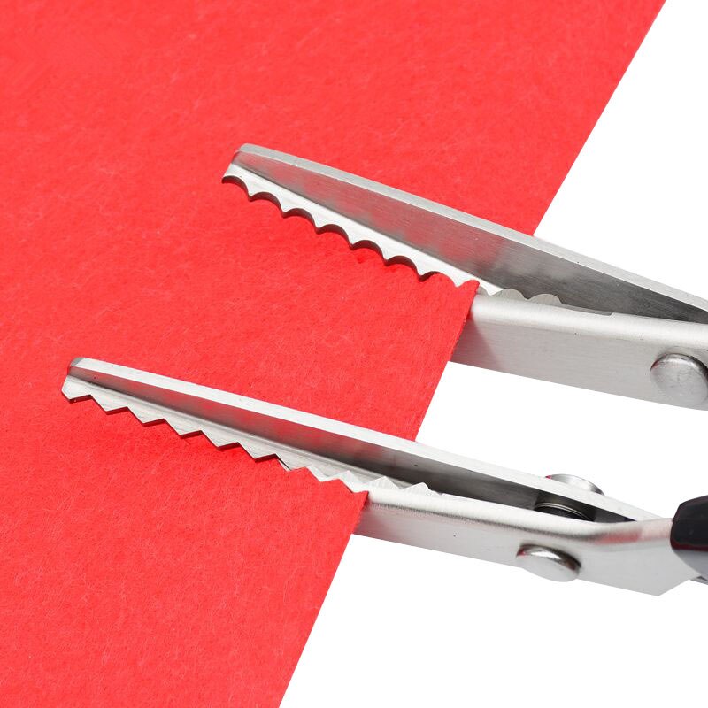 Rvs Kartelschaar Steel Professionele Ambachten Dressmaking Zig Zag Cut Schaar Naaien Schaar Stof