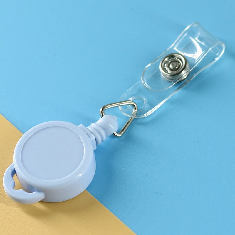 2cm 8 Colors Retractable Badge Holder Pull ID Card Badge Holders For Nurse Student Hospital Office: Blue
