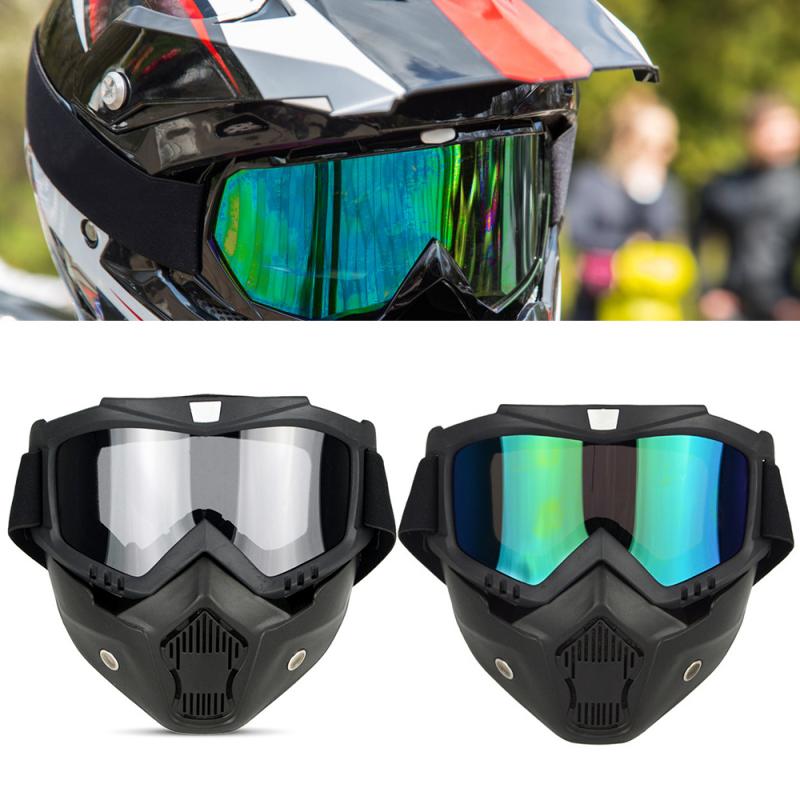 Lunettes de Ski Snowboard motoneige lunettes de Ski coupe-vent Motocross lunettes de protection lunettes de sécurité avec bouche lunettes de fête