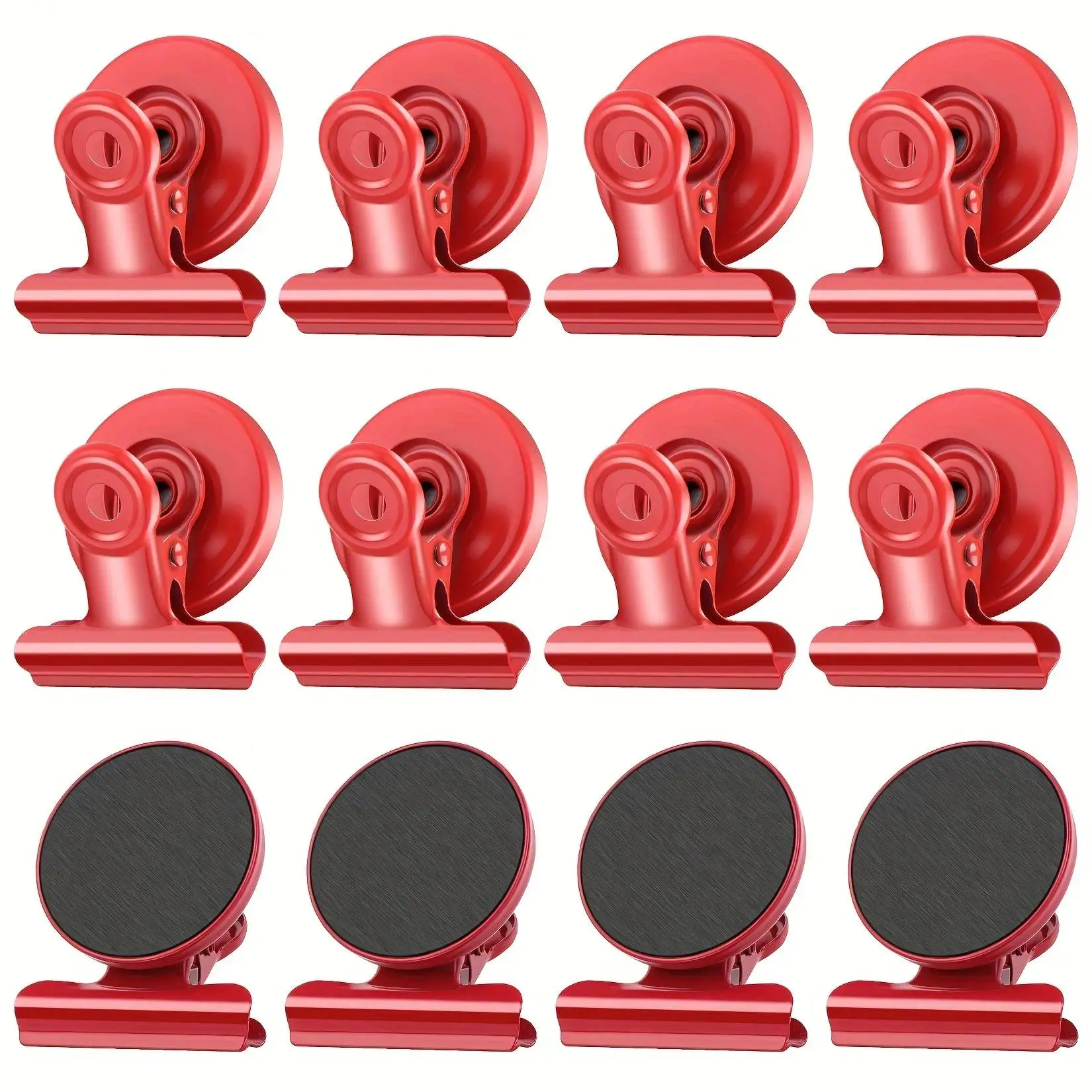 Refrigerator Magnets Fridge Magnetic Clips Heavy Duty, Fridge Magnet Clips, Clips Magnets For Fridge: Light Grey