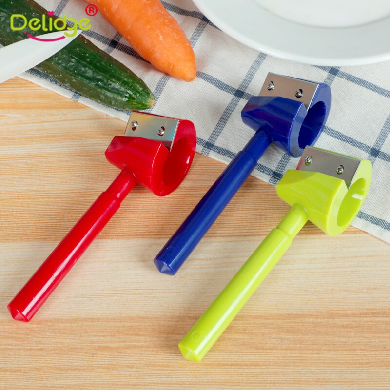 Delidge 1 pc Wortel Garnituren Rvs Komkommer Bloem Curler Decorating Maker Lange Handvat Plantaardige Shredders Slicer