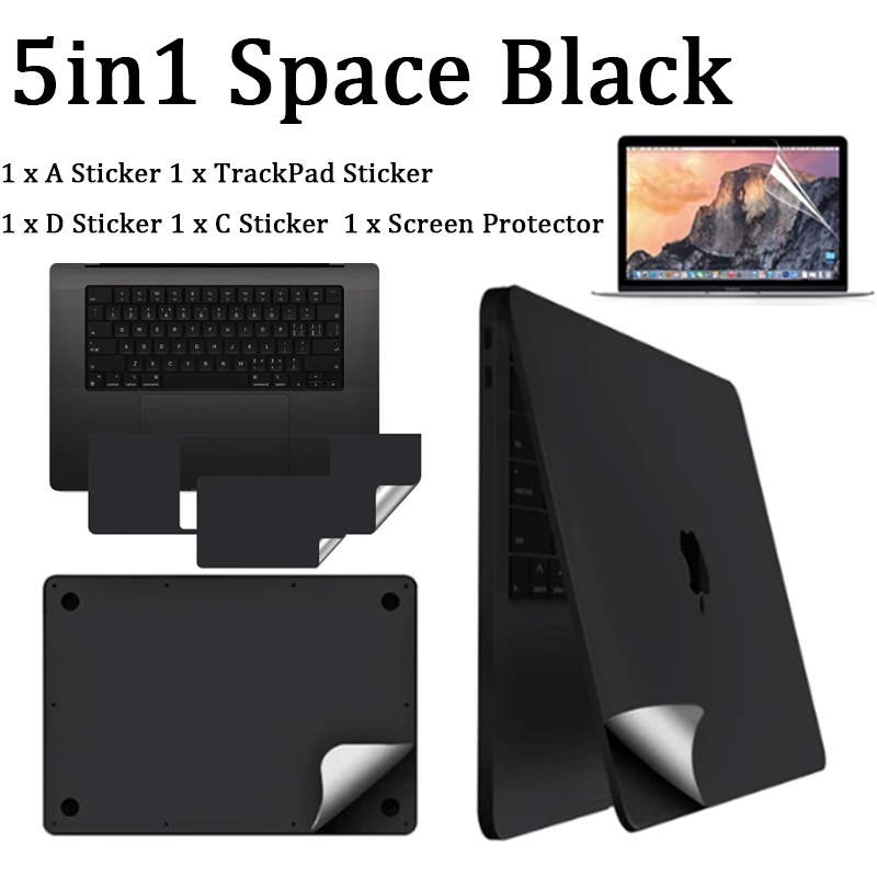 Sticker protect film Palms Guard Rest Cover+Trackpad /body Protect Skin for MacBook Pro14 16" M2 M3 A2442 A2992 A2991: Red / 10"