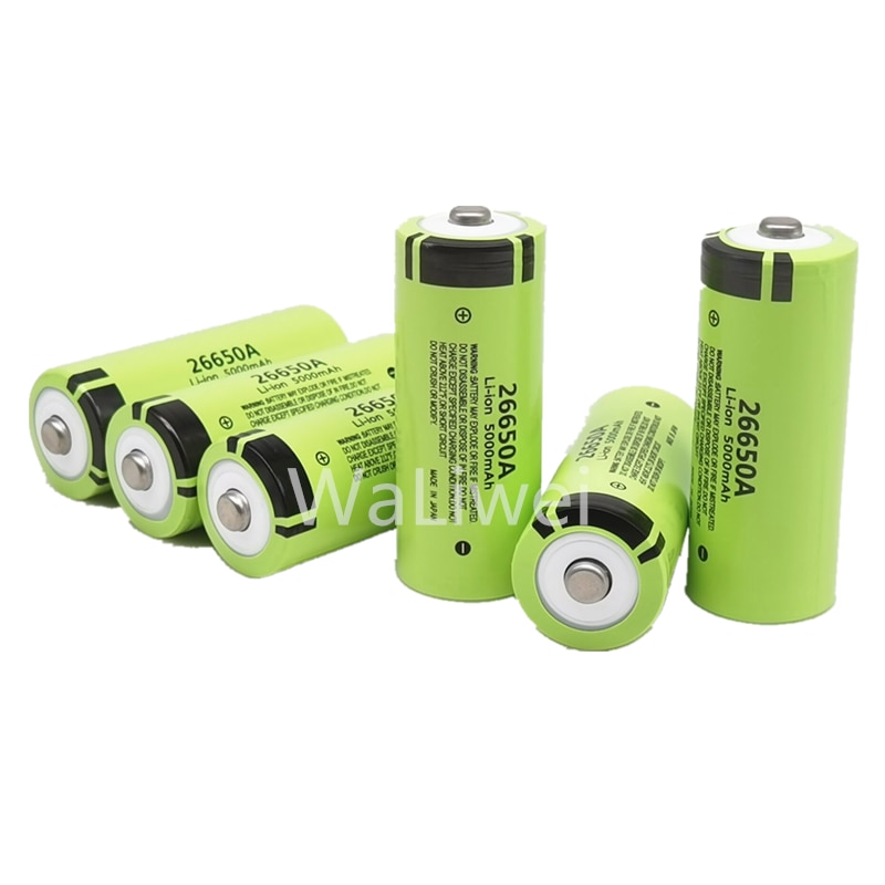 26650 Original 3.7 v 5000 mah Lithium Rechargeable Battery 26650 with Pointed(No PCB) For flashlight batteries