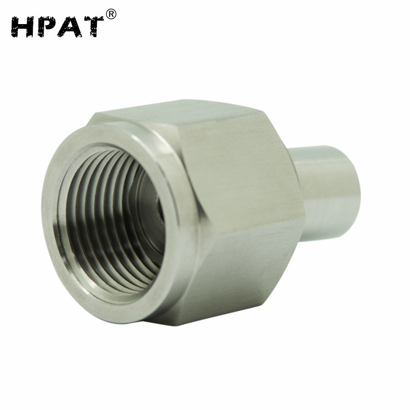 HPAT 2pcs/lot Soda Adapter with Quick Disconnect 1/8NPT Thread for Connecting Big Co2 Tank Cylinder