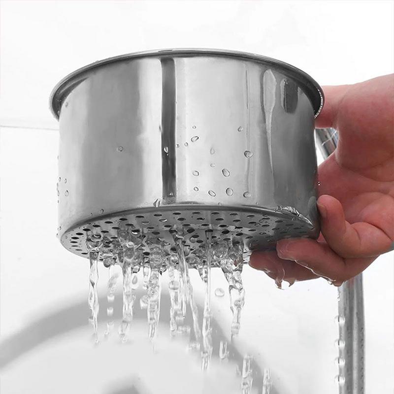 Cesta de drenaje de cisne, fregadero de acero inoxidable, cesta receptora de alimentos, filtro de fregadero de cocina, cesta de drenaje de residuos de fregadero de cocina versátil