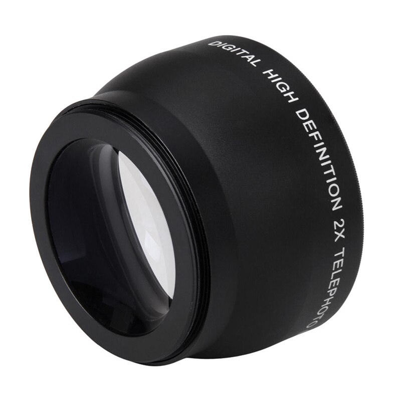 52Mm 2X Nification Telelens Voor Nikon AF-S 18-55Mm 55-200Mm Lens Camera