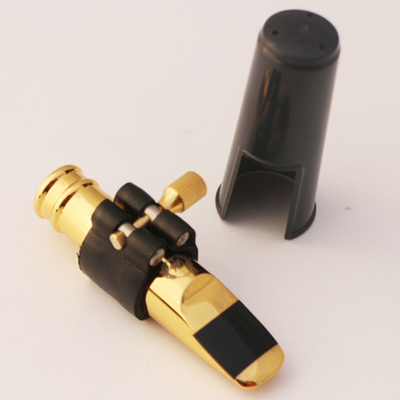 Tenor Soprano Alto Saxophone Metal Mouthpiece Gold Plating Sax Mouth Pieces Accessories Size 5 6 7 8 9