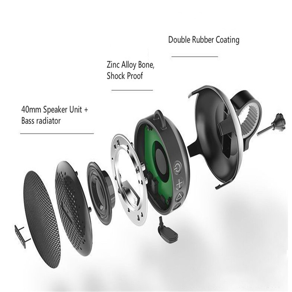 Ich bin freien Wasserdichte Musik Kasten Fahrrad Bluetooth Lautsprecher HiFi Stereo Karte kabellos-soundbox Tragbare Hände-freies Anruf Musik Zentrum