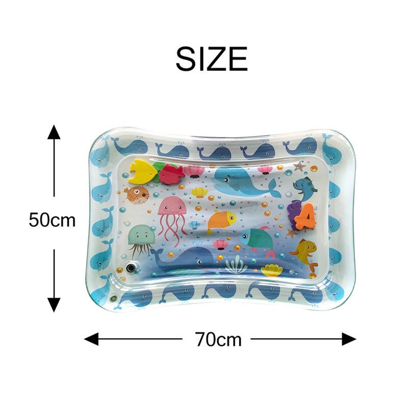 Colchoneta de agua inflable de PVC para bebé, Centro de Actividades divertido para niños y bebés, colchoneta de agua Funcushion para bebés: C
