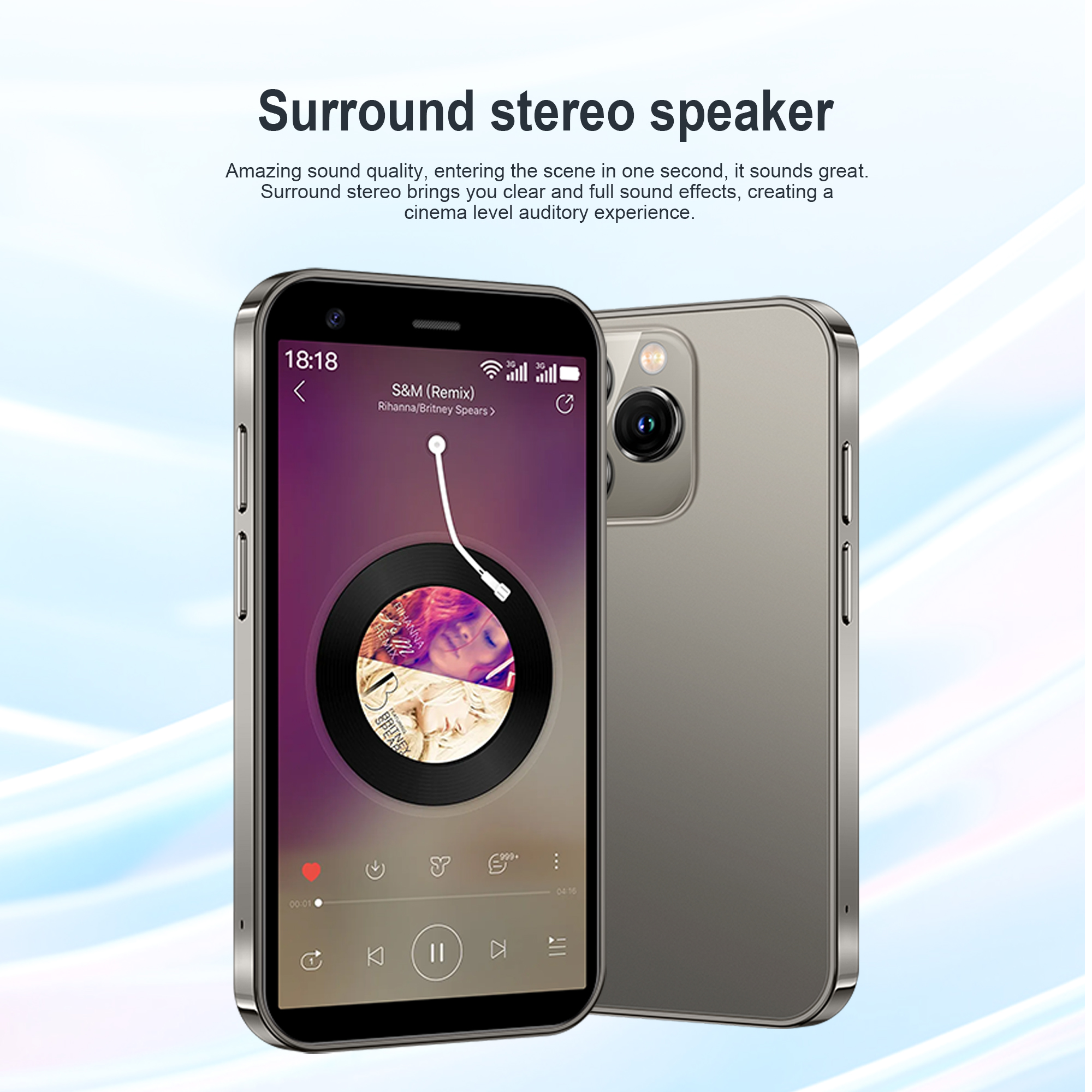 Kostenlose Smartwatch! SERVO 15SE Mini-Smartphone 3G WCDMA Android-System 2 GB + 16 GB WiFi-Hotspot 3,0 Zoll Taschen-Smartphones 2 SIM-Standby