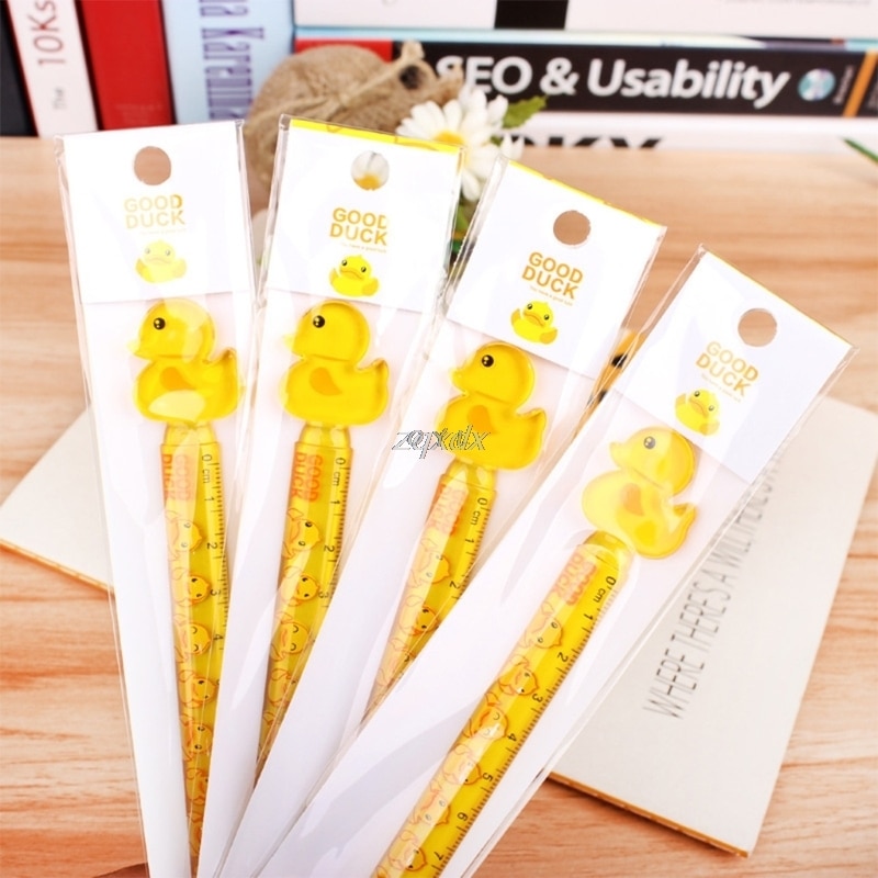 Kawaii Cute Student Drawing Ruler Straight Ruler Study Measure Stationery School Office Supply
