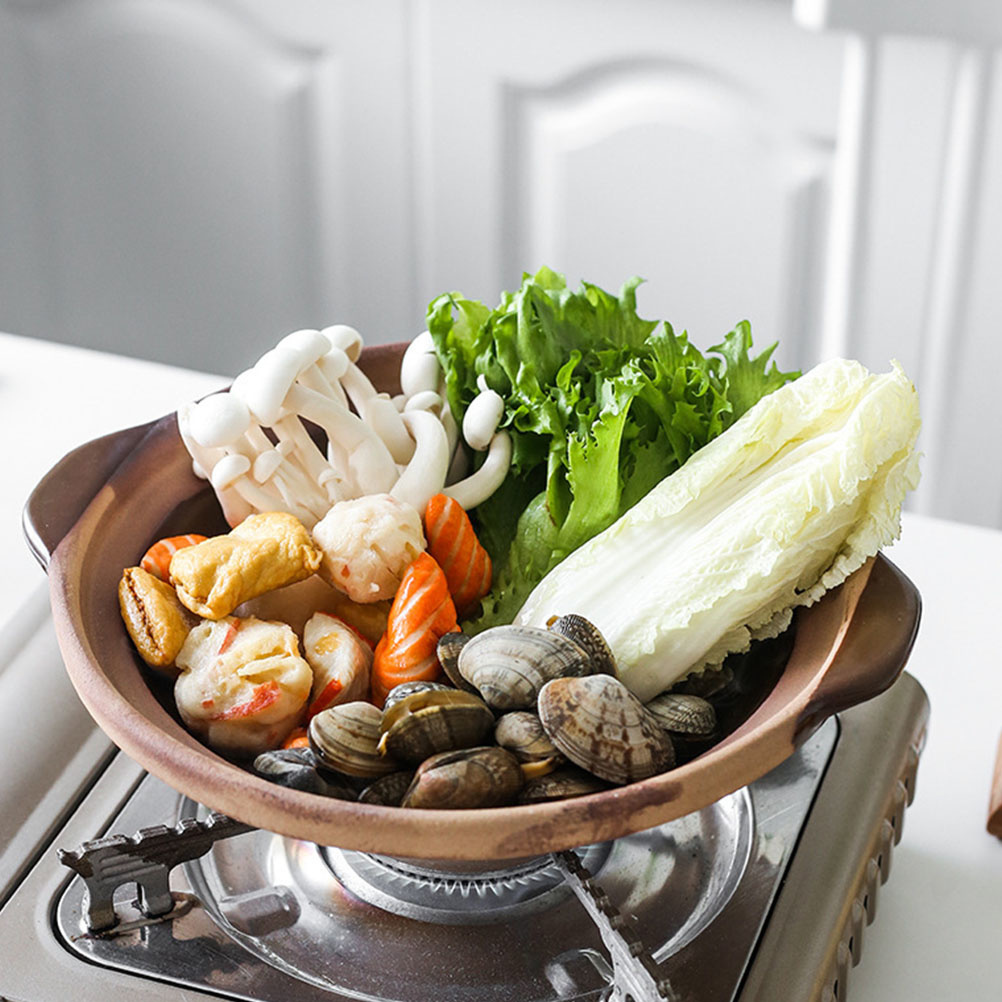 Casseroles en céramique pour la cuisine, marmite à soupe, marmite de cuisson, marmite à Leurs oût en argile, casseroles à Leurs oût, ustensiles d'oreille natale, ustensiles de cuisine, F2
