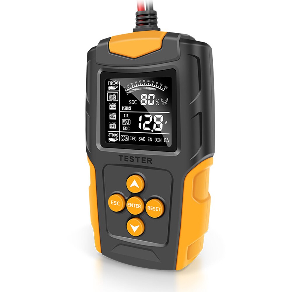 12V 24V Car Battery Tester Digital WET CA SLA Lead Acid Battery Analyzer Car Battery Tester Automobiles Accessories