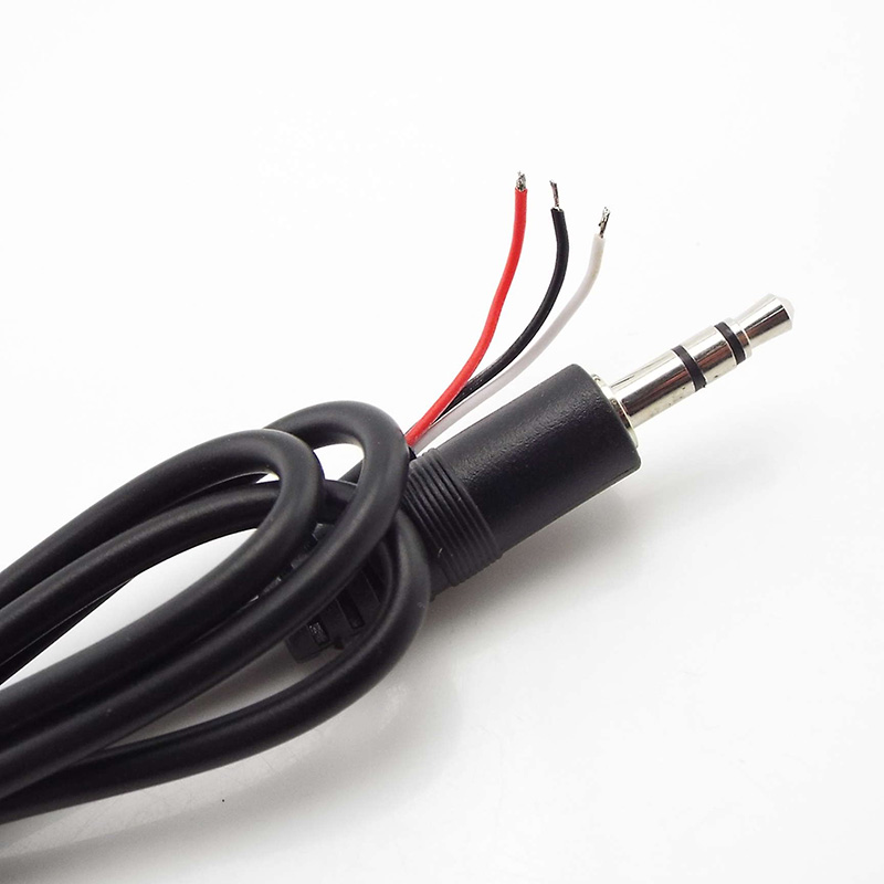 3.5mm 3 Pin 4 Pin Core Male Female Aux Connector 0.3m 1m Audio Extension Cable Aux Head Line 3.5mm Stereo Diy Audio Wire