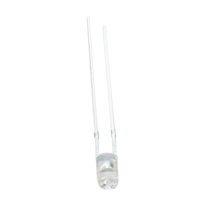 20 x 3mm 2 Pin Round White LED Light Emitting Diode Lamp