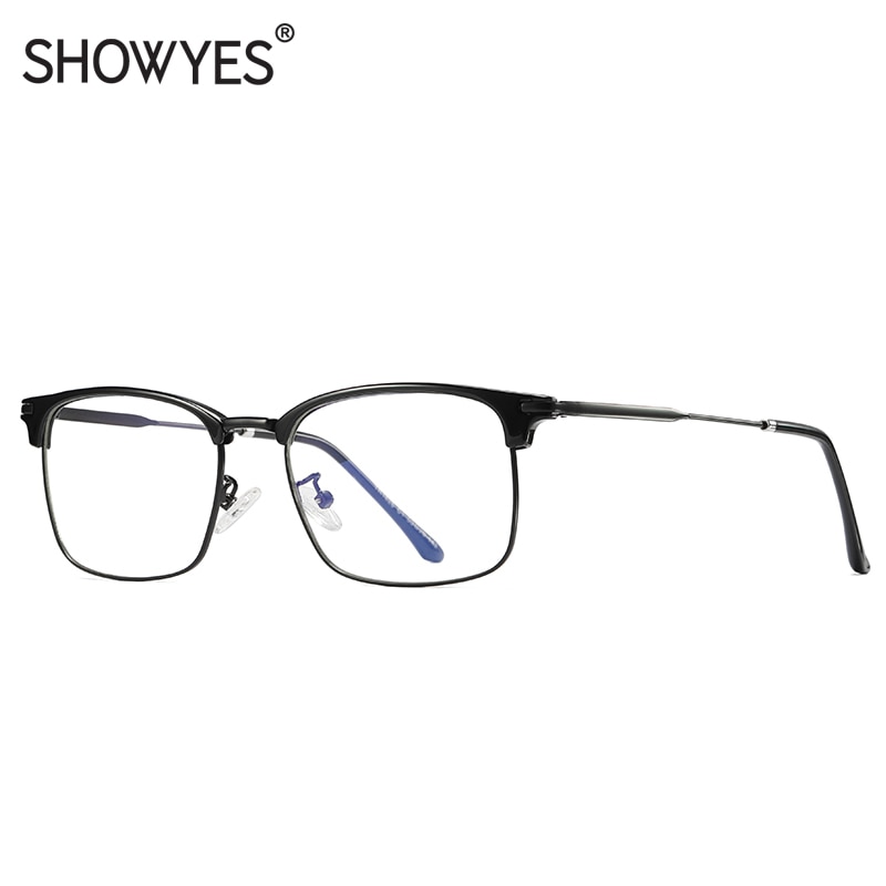 Blue Light Filter Glasses Anti Radiation Plain Eyeglasses Square Frames High Clear Lenses Anti Blue Ray Computer Spectacles 005