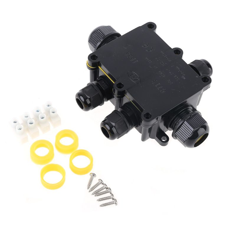 Caixa de junção ip68 uv à prova d' água, ao ar livre, múltiplas formas, plástico, caixa de junção elétrica, conector de fio, protec