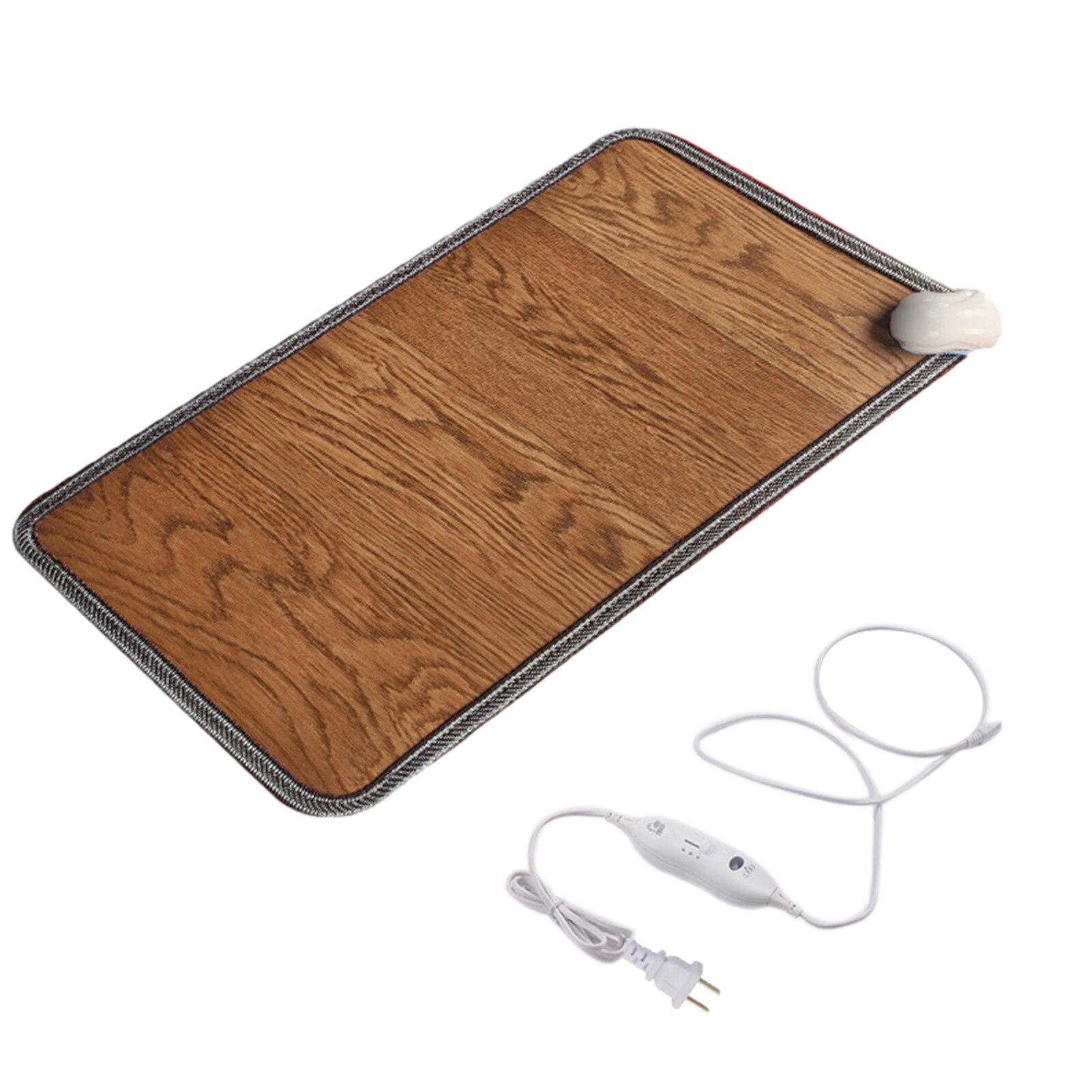 220V Office Heating Foot Mat Warmer Leather Electric Heating Pad Warm Feet Thermostat Carpet Household Warming Tools Feet Warmer: 30 x 50cm