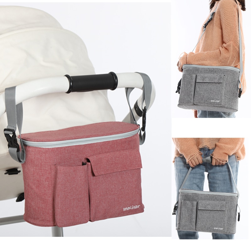 Baby Kinderwagen Organizer Tasche Kinderwagen Zubehör Mumie Windel Tasche Multifunktions Lagerung Tasche Milch Flasche Fütterung Beutel Tasse Abdeckung