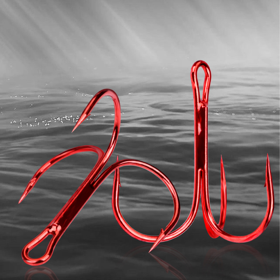 Ami da trekking rossi pesce re 2/0 #-6 # ami da pesca in acqua salata ami da pesca in acciaio ad contralto tenore di carbonio ami ad alta resistenza attrezzatura da pesca