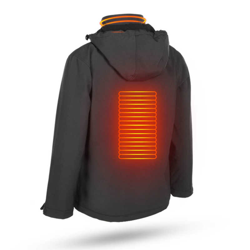 FBA in style heating clothing long-sleeved charging smart temperature control electric heating clothing winter jacket