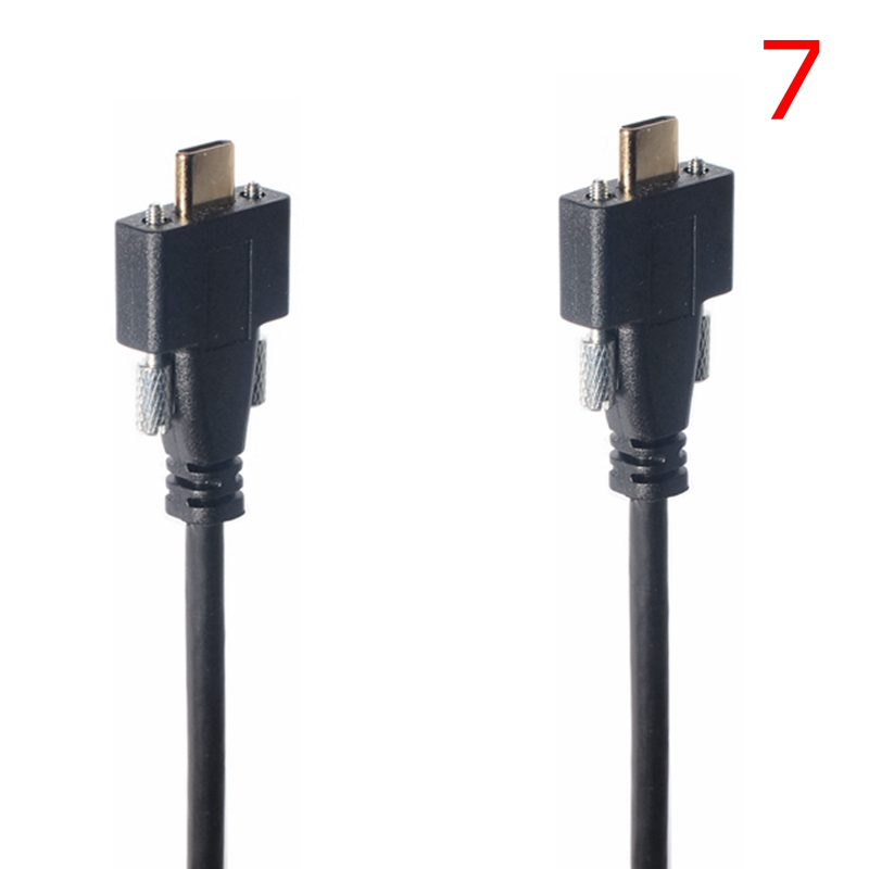 USB C to USB C Cable USB-C Elbow Dual Screw Locking USB3.1 Type-C Male to Male Female Industrial Camera Extension Cable