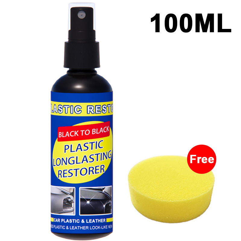 Auto Plastic Restorer Terug naar zwart Glans Auto-reinigingsproducten Plastic leer Herstel autopolijstmiddel en reparatie Coating Renovator: WHITE