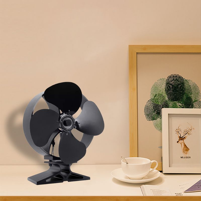 4 zoppo Stufa Camino Ventilatore di Calore Alimentato Risparmio di Carburante il design Tranquilla Ecofan per Legno tronco d'albero Bruciatore stufa