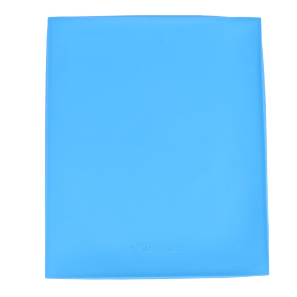 Non-stick Siliconen Oven Taart Mat Roll Bakken Mat Pads Pad Dubbele Gezicht Rice Cake Roll Zwitserse bakvormen Bakken Tools: blue