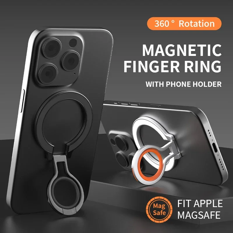 Mobiele telefoon vingerring magnetische houder voor Magsafe magneetbeugel 360 ° Graden rotatie standaard