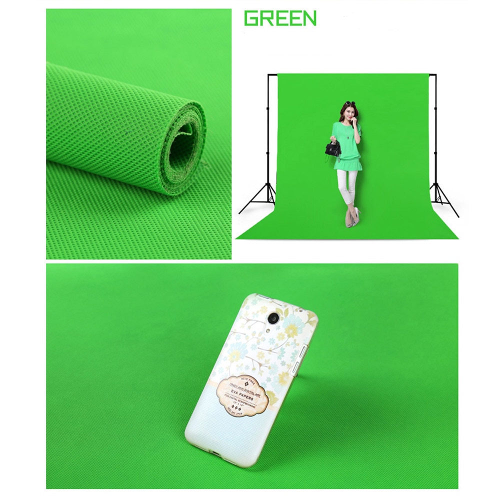 200*300cm /100cm solid baggrund til fotografering baggrund foto rekvisitter plus ikke-vævet stof stof tiktok belysning 9 farve  ne045