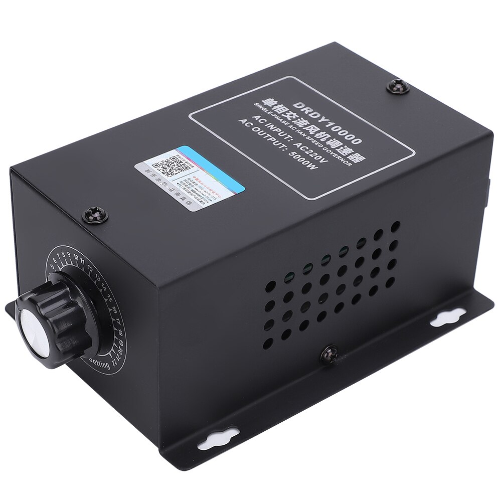 Motor Speed Governor Single-Phase Fan Speeds Adjustable Switch Stepless Speed Regulation AC 220V DRDY10000