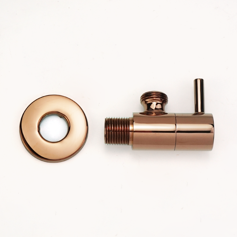 Messing Kraan Ventiel Muur Gemonteerde Socket Buitendraad G1/2 "Zwarte Kraan Douche Messing Hoek Ventiel Badkuip Accessoires