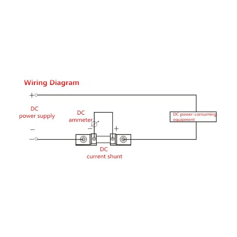 FL-2 DC Current Shunt 10/15/20/30/50A 75mV Shunt Resistor for DC Current Meter Ammeter