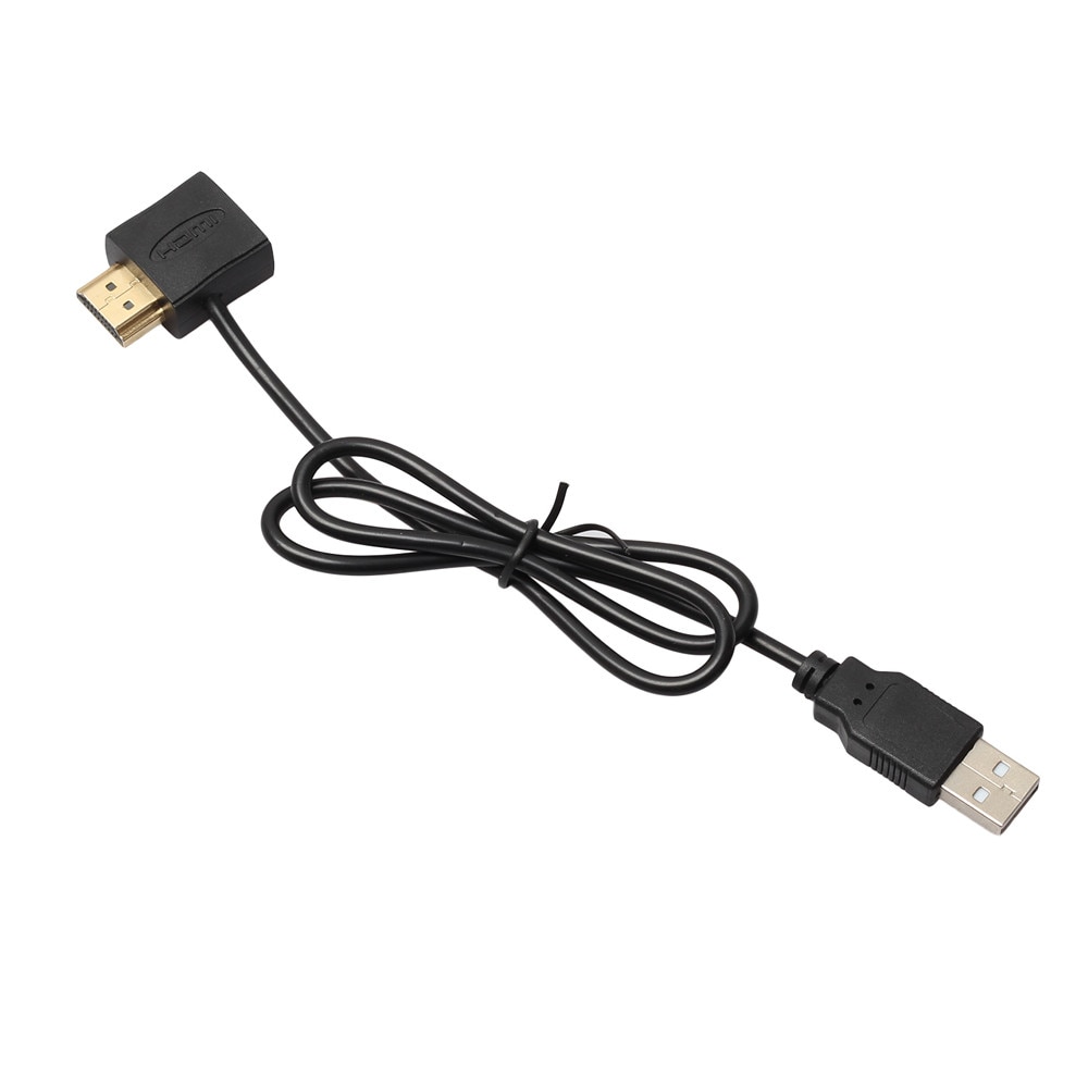 useful hdmi cable Convertor + USB 2.0 Male Charger Cable Splitter Adapter 50cm HDMI Male To Female micro hdmi cable#4.1