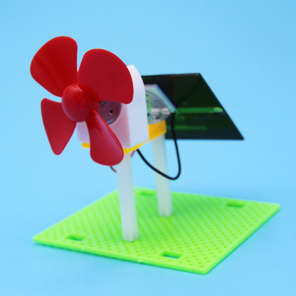 Mini experimento de ciencia DIY molino de viento giratorio de energía Solar, hecho a mano, rompecabezas ensamblado, materiales creativos para enseñanza de Física