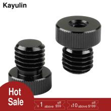 Kayulin 15mm Rod Plug M12 Male To 1/4" Female Screw Adapter 2 Pieces