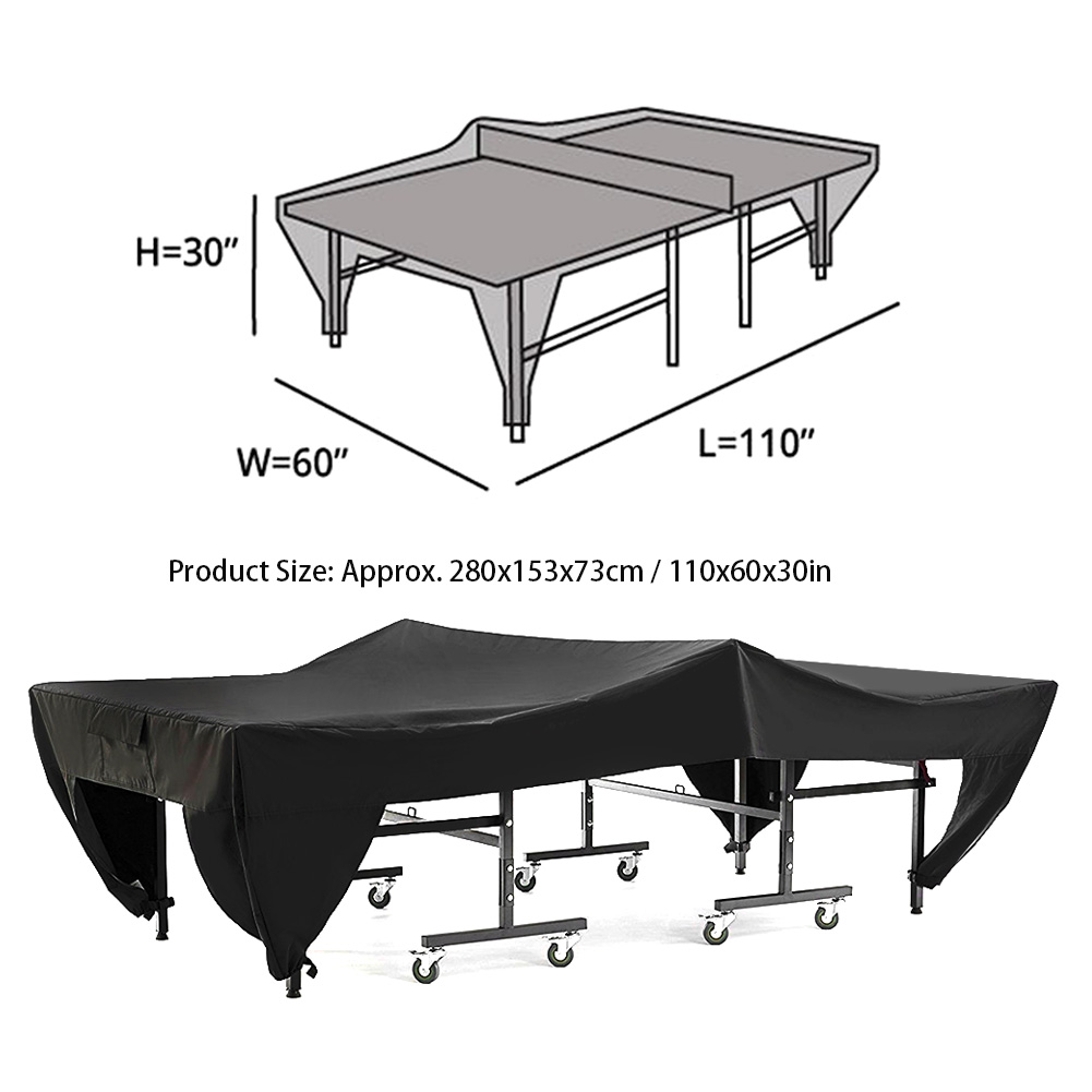 Tafeltennis Tafelkleed Binnenplaats Patio Waterdicht Stofdicht Pingpongtafels Terras Lange Tafels Cover 280*153*73cm