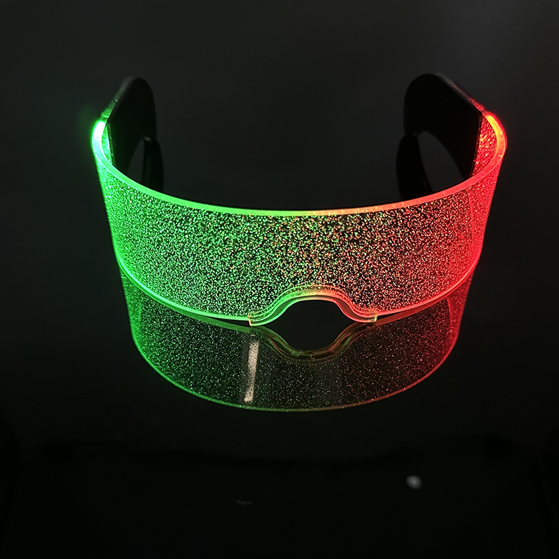 Gafas luminosas LED para de cumpleaños, lentes de neón con luz brillante de colores, accesorios intermitentes para Mascarada y concierto, Rave