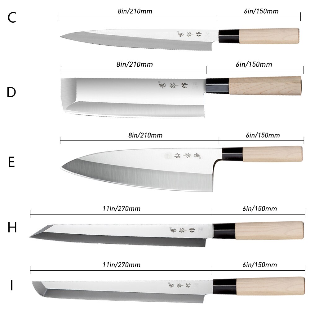 Japanese Sushi Knife High Carbon Steel Salmon Sashimi Chef Knife Multifunctional Slicing Kitchen Knives Cooking Tools нож