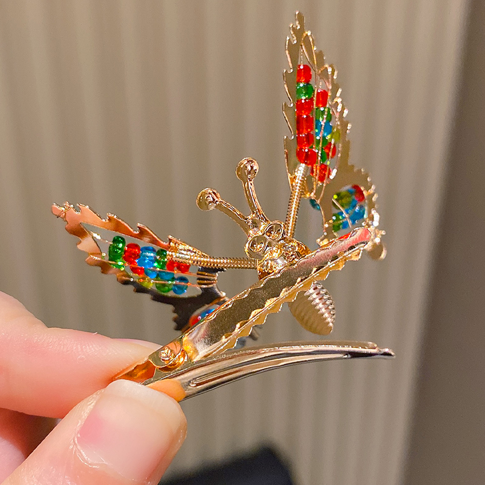 Pinzas para el cabello de mariposa Juego de 4/6/10 Textura metálica Sin esfuerzo aspecto dulce y fresco Ideal para la vida diaria de las niñas