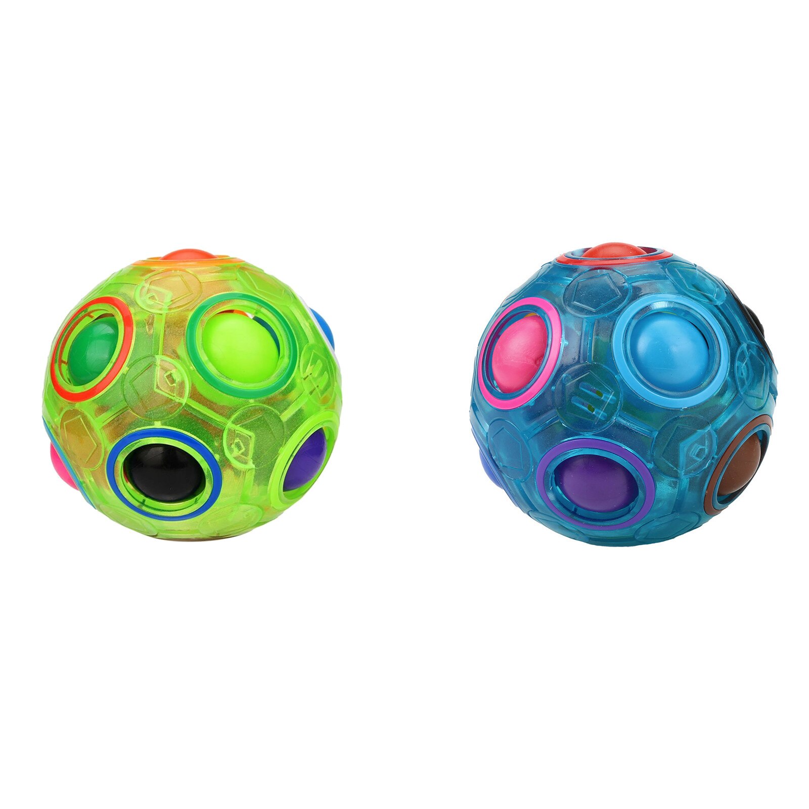 Fidget Toys Stress Reliever Simple Dimple Rainbow Magic Ball Figet Toys Simple Dimple Fidget Toy Anti Stress Figet Toys: 2PCS D