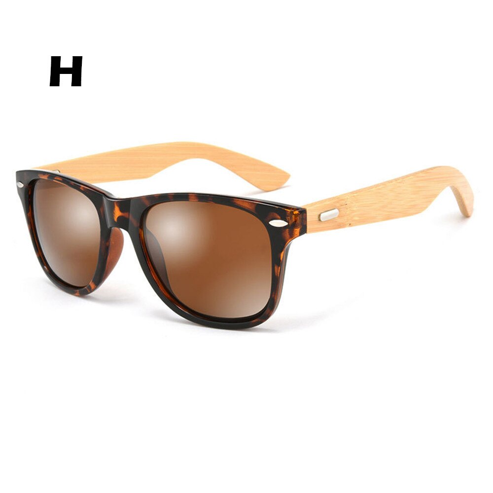 Classic 20 Kleur Film Bamboe Zonnebril Voor Mannen En Vrouwen Houten Hout Retro Vintage Fietsen Bril Meekleurende Oculos Bike # F: H