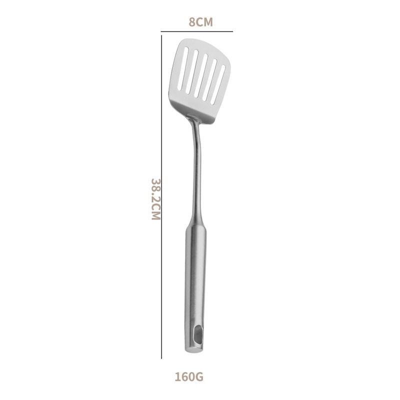 304 Stainless Steel 7Pcs Cooking Cookware Kitchenware Set 304 Spatula Spoon Colander Frying Powder Rake Cookware Cooking Tools: plum