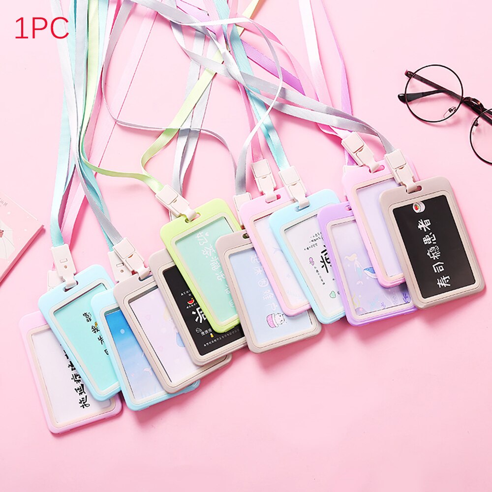 Coming Card Holders With Rope Card Holder Employee Name ID Card Cover Metal Work Certificate Identity Badge Card Accessories