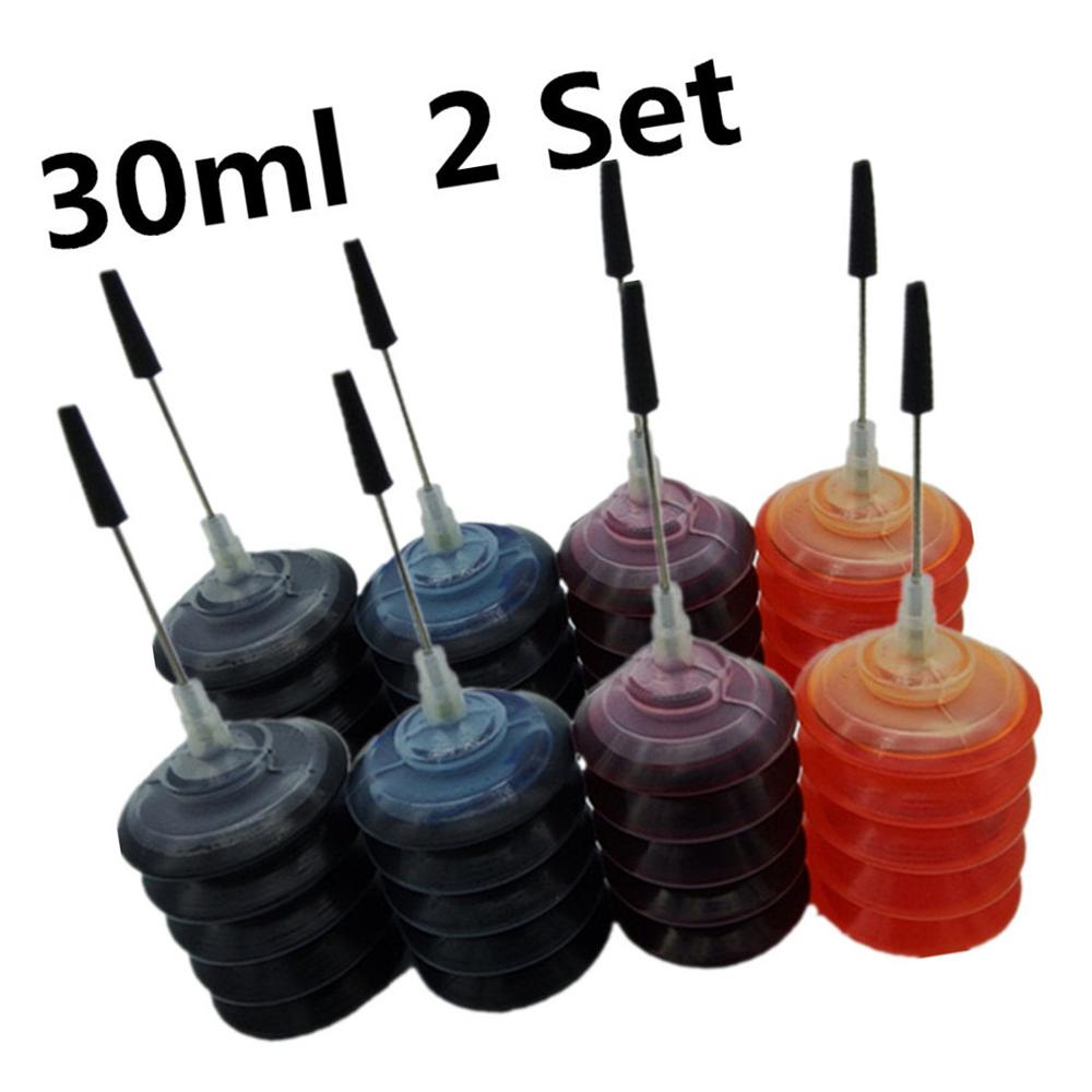 T2621 Refill Dye Ink Kit For-Epson Printer XP600 700 800 XP605 XP610/710/615/810 XP510 XP720 XP-625 XP-620 XP520 820: 30ML 2SET