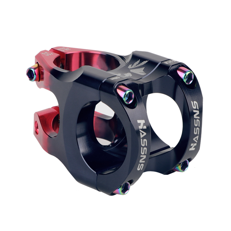 HASSNS Mtb Power Stem bicicleta de carretera puente de bicicleta de montaña potencia corta 35mm varilla manillar mesa ajustable vástago Riser 31 8 ciclismo: Azul