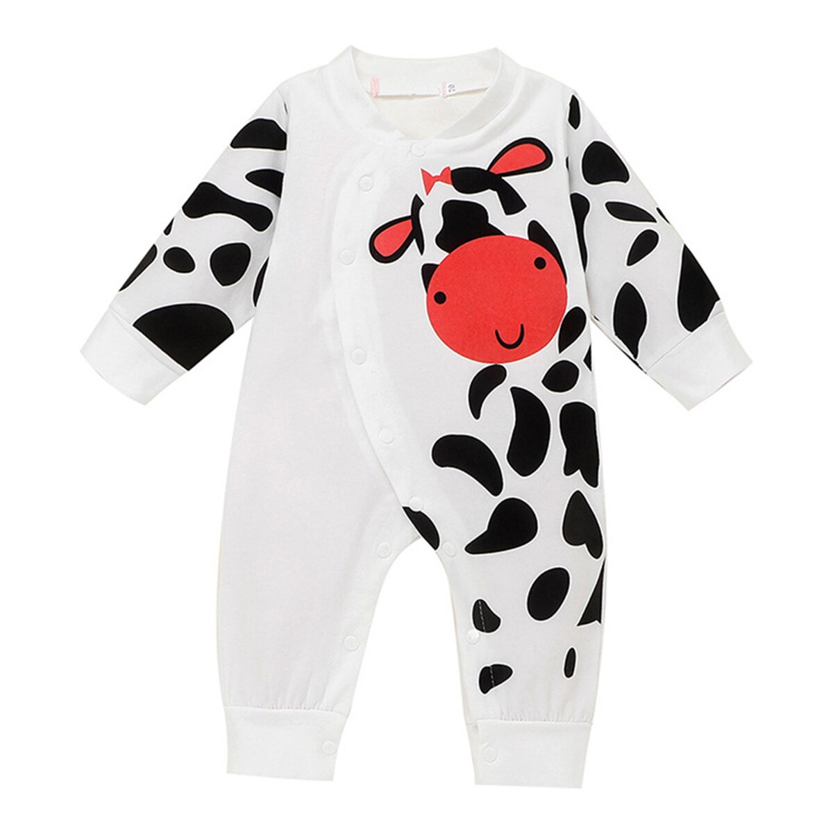 Baby Boys Spring Fall Long-sleeve Soft Cotton Jumpsuit Button Infant Lovely Clothing Outfits 0-18 M