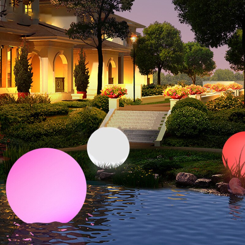 Waterproof Led Garden Lighting Garden Led 16 Color Remote Patio Landscape Pathway LED illuminated Ball Table Lawn Lamps